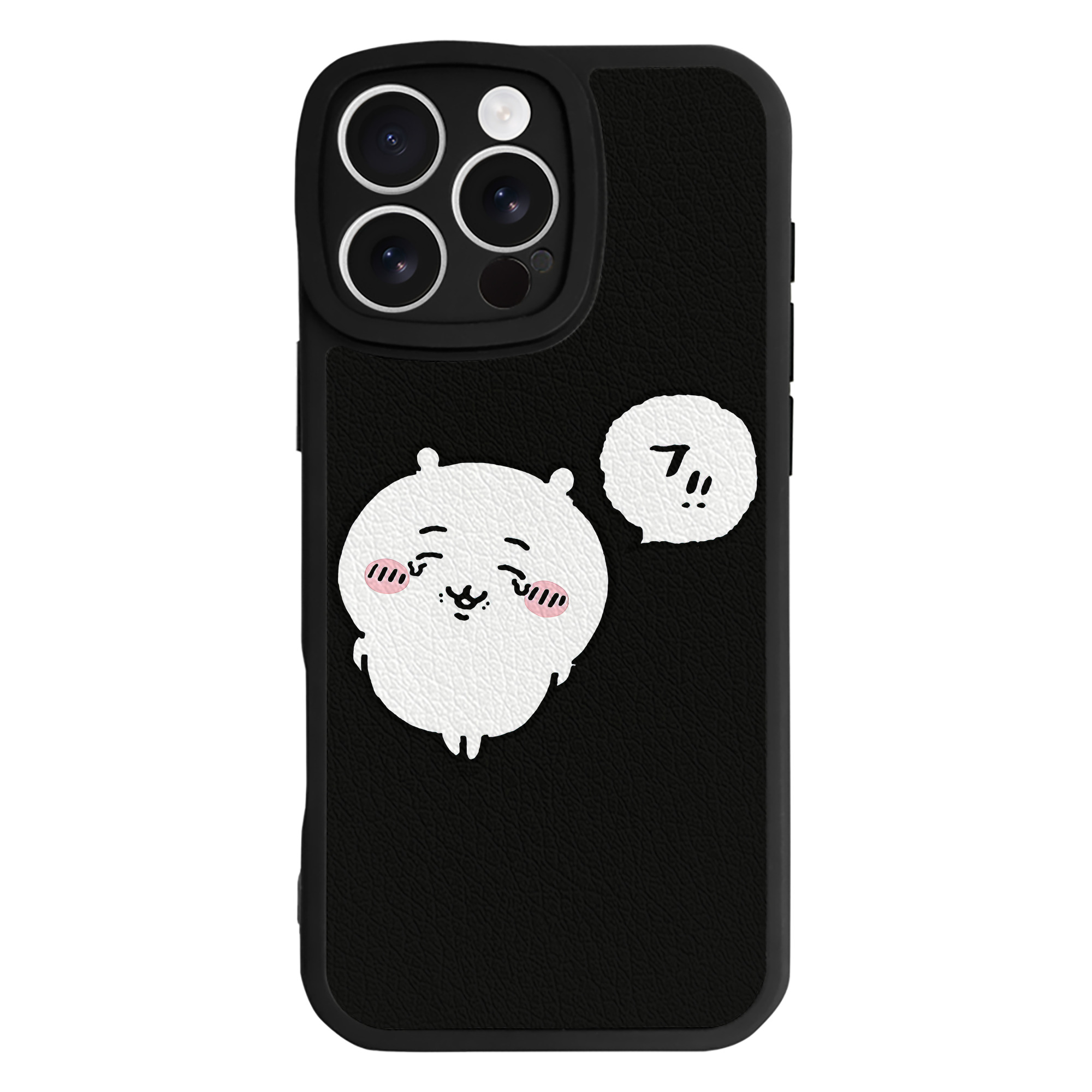 （画像用） ちいかわ ちいかわ Chii-kawa chiikawa 【iPhone 16シリーズ対応】シリコンスマホケース（レザー調） 材質：シリコン